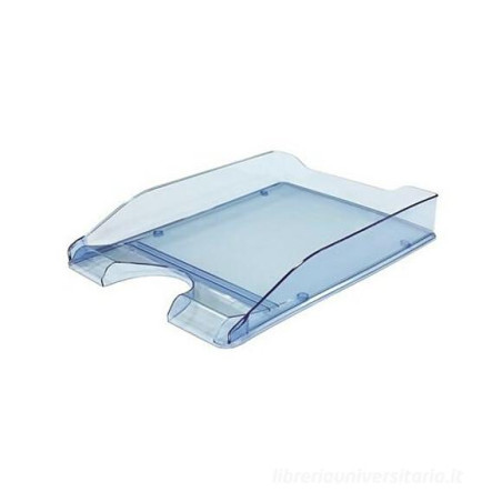 vassoio per lettere arda trasparente azzurro [tr95bl]