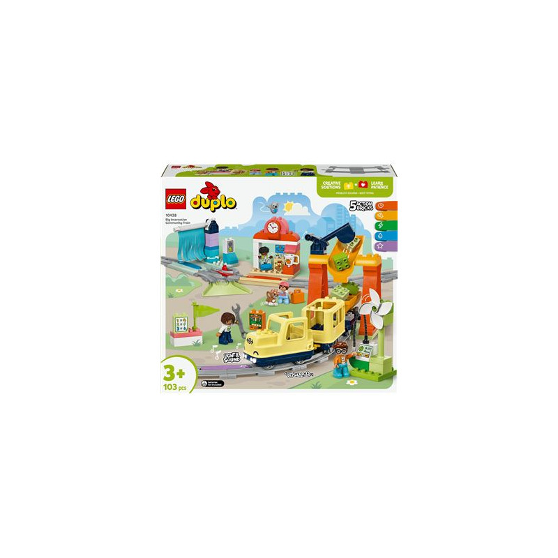 lego duplo il grande treno comunitario interattivo multicolore 103pz