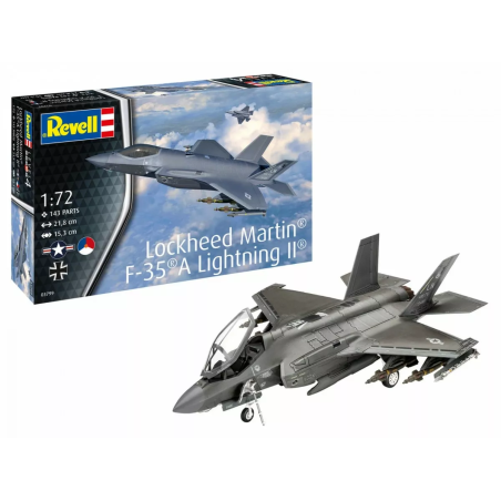 modellino revell lockheed martin f-35a lightning ii 1/72 multicolore