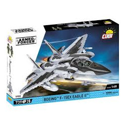 kit modello cobi blocks boeing f-15 ex eagle ii 1:48 grigio 739pz