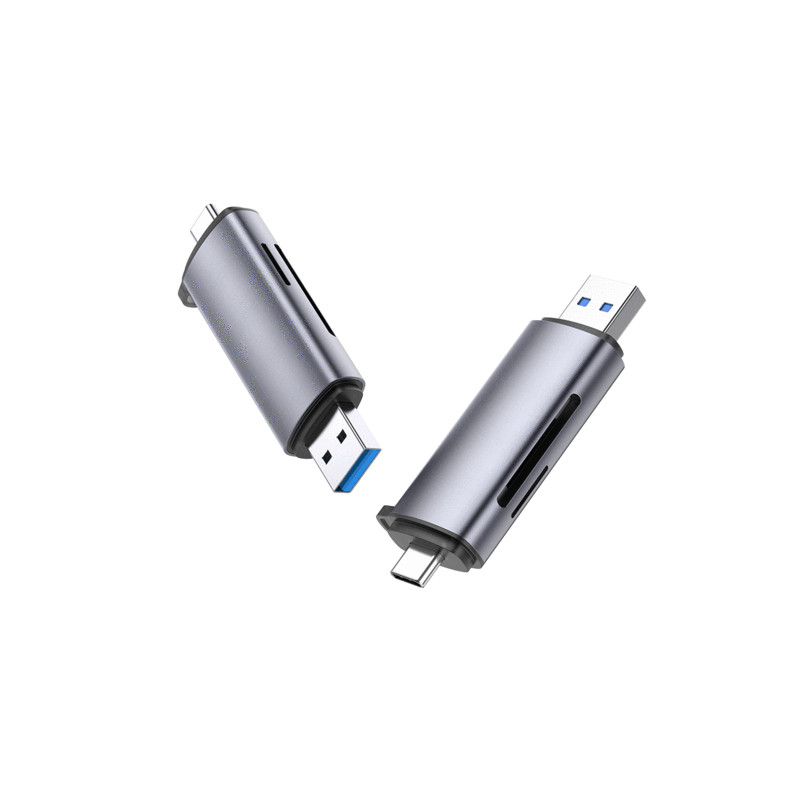 adattatore usb + usb-c ugreen con lettore di schede sd + microsd