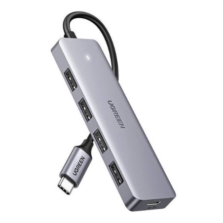 hub ugreen 4in1 usb-c 4 porte usb 3.0 grigio [64266]