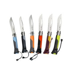 Coltello virobloc inox n. 8 outdoor rosso opinel [opinel ]