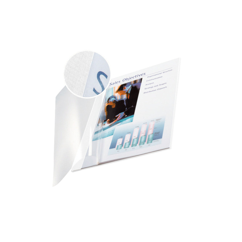 scatola 10 copertine impressbind 7mm bianco flessibile [73990001]