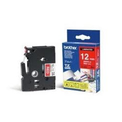 nastro brother tz-e435 12mmx8mt bianco/rosso [tz-e435]