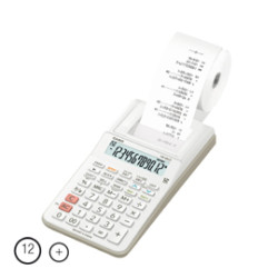 calcolatrice scrivente casio 12 cifre hr-8rce bianco [hr8rce-we-w-ec]