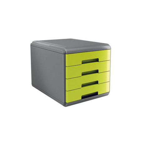 cassettiera 4 cassetti verde mydesk arda [18p4pv]