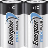 batteria 1/2 torcia (c) alcalina/manganese energizer max plus 1.5