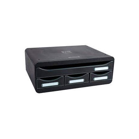 cassettiera exacompta toolbox mini nero [319714d]