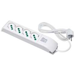 Multipresa 4x2pt sk int bianco fido 410100 fme [fme ]