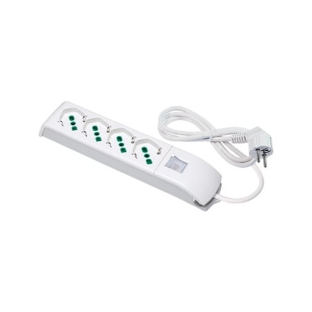 Multipresa 4x2pt sk int bianco fido 410100 fme [fme ]