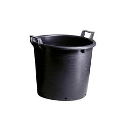 Mastello tondo 2 m l 70 cm 55 h 47 nero ics [ics ]