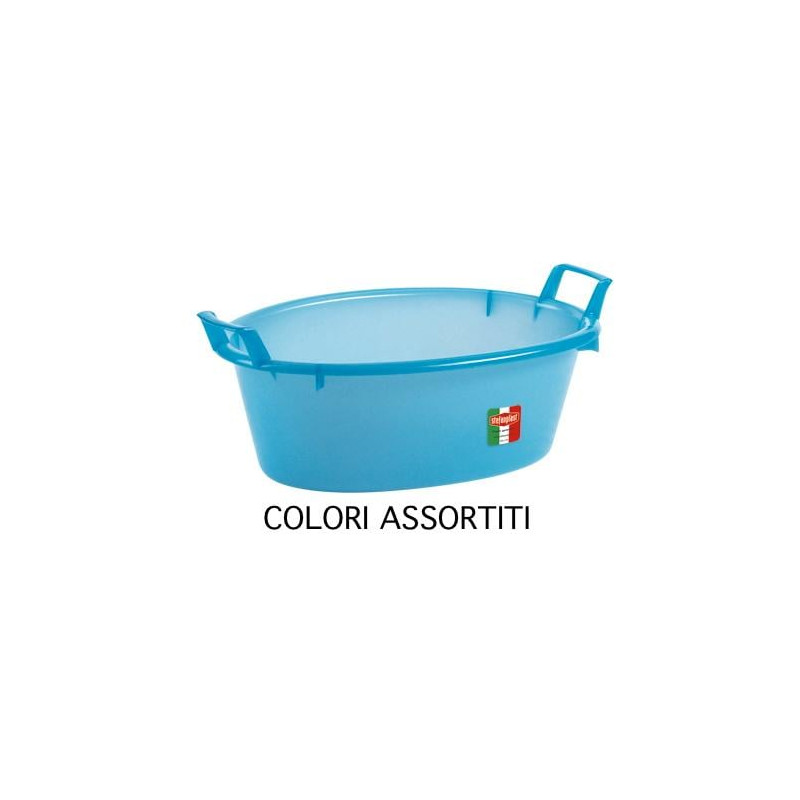 Bacinella stefanplast ovale polietilene bianca l 30 60 [stefanplast]