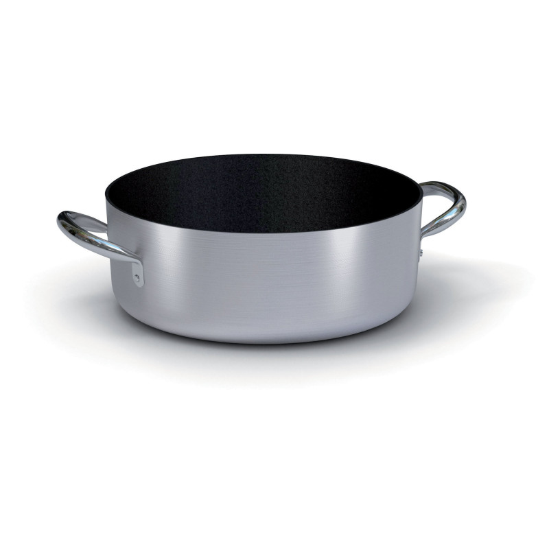 casseruola ballarini 2016.45 serie 2000 bassa 2 maniglie 45cm alluminato