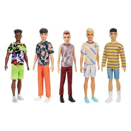 bambola mattel barbie ken fashionistas in assortimento [dwk44]