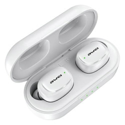auricolari awei wireless bluetooth 5.1 t13 pro tws bianco [atawehbtawe0177]