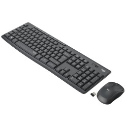 tastiera logitech mk295 silent + mouse senza fili ottico 1000dpi