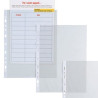Buste trasparenti forate sei rota 25 pz. 15x21-150 liscio pesanti