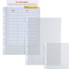 Buste trasparenti forate sei rota 25 pz. 18x24-150 liscio pesanti