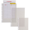 Buste trasparenti forate sei rota 50 pz. 22x30-60 leggere [662208]