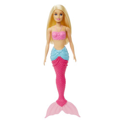 mattel hgr05 barbie dreamtopia sirena capelli biondi rosa 30cm multicolore