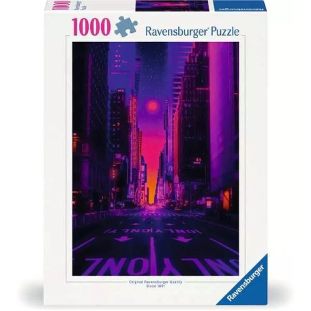 ravensburger - puzzle new york in neon (1000 pezzi) [12001436]