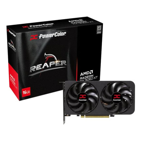 scheda video amd powercolor radeon rx 9060 xt reaper 16gb gddr6 128bit