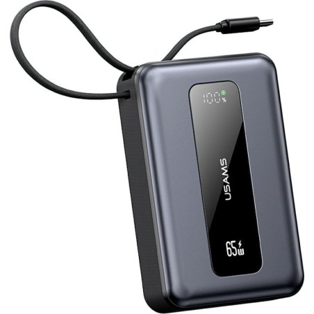 batteria portatile usams xh cd243 usb-c 20000mah 65w grigio [azusauapusa1546]