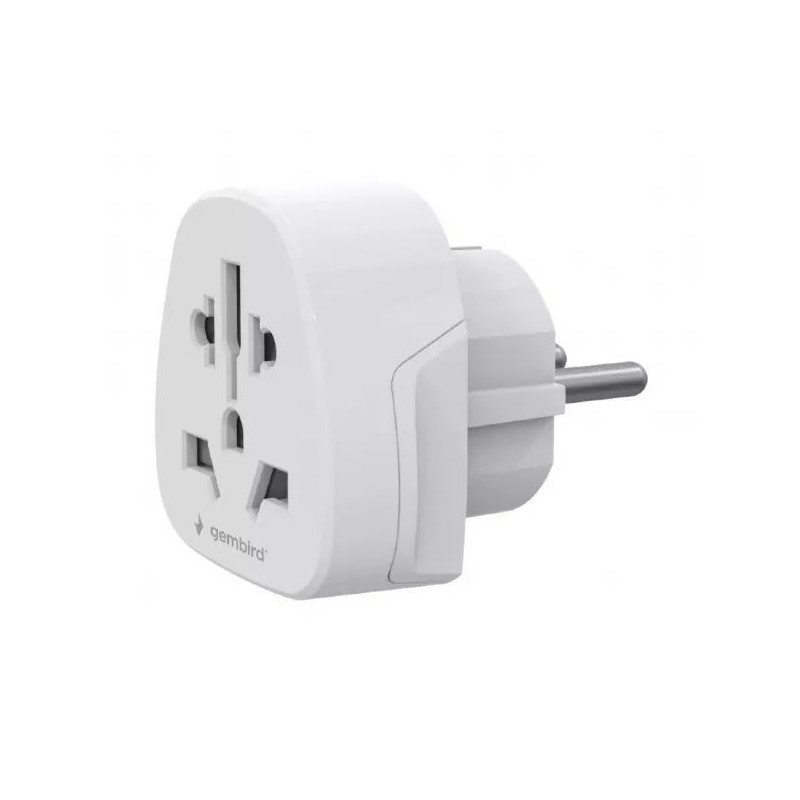 adattatore da viaggio gembird 3750w bianco [algemag00000002]