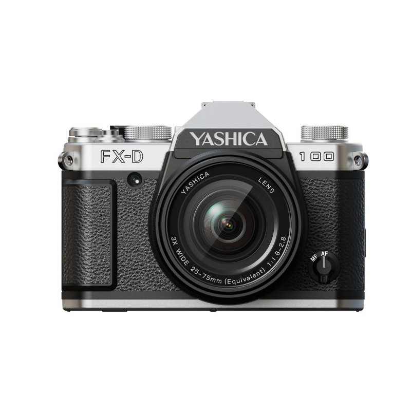 fotocamera digitale yashica fx-d 100 13mp argento