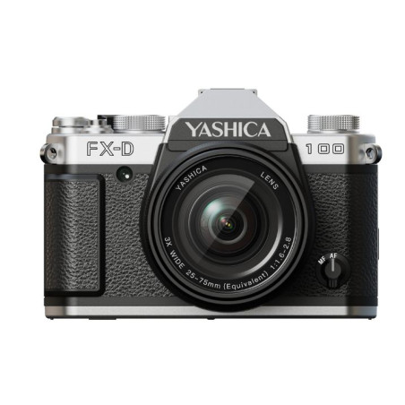 fotocamera digitale yashica fx-d 100 13mp argento