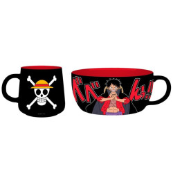 tazza abystyle one piece rufy 350ml/800ml multicolore