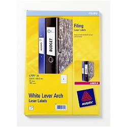 etichette avery laser bianche coprenti l7171-25 fogli (4 etichette/foglio