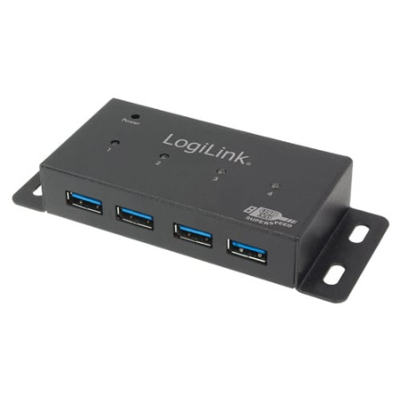 hub usb logilink usb 3.0 4 porte metal [ua0149]