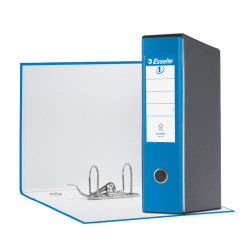 Registratore a leva esselte eurofile g53 blu vivida dorso 8cm formato