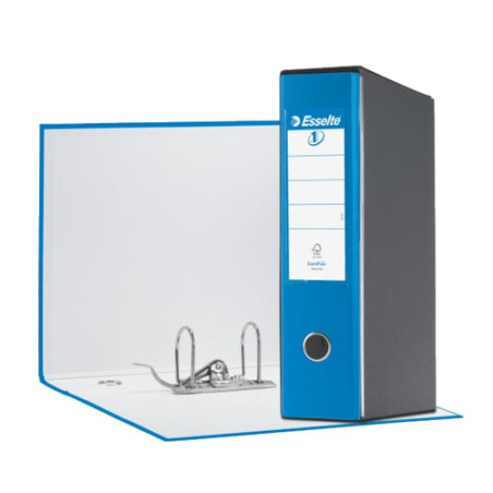 Registratore a leva esselte eurofile g53 blu vivida dorso 8cm formato