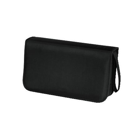 raccoglitore cd hama nylon 80 posti nero [33832]