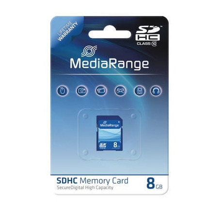 8gb scheda sd mediarange sdhc cl.10 [mr962]