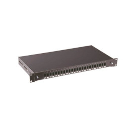 cassetto ottico 19'' 24 porte lc duplex nero