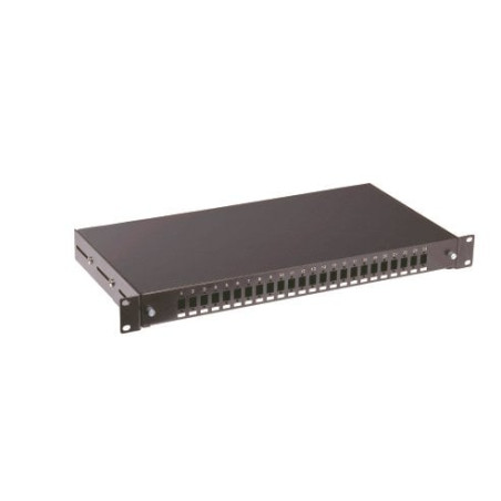 cassetto ottico 19'' 24 porte lc duplex nero