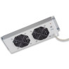 gruppo di 2 ventole a soffitto senza termostato per rack 19''