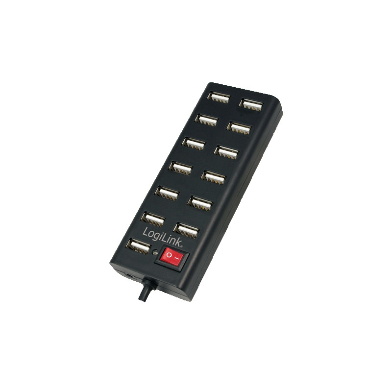 hub usb logilink usb 2.0 13 porte nero