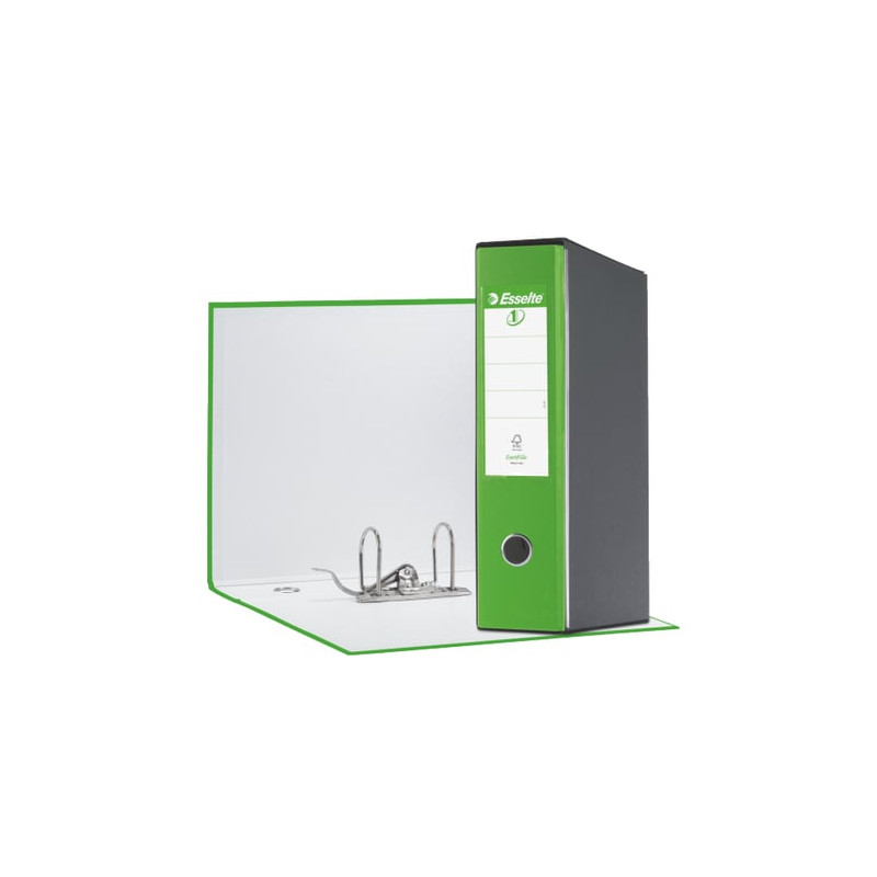 Registratore a leva esselte eurofile g53 verde vivvida dorso 8cm