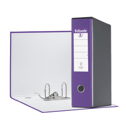 Registratore a leva esselte eurofile g55 lilla dorso 8cm formato