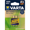 batteria ricaricabile varta accu recycled aaa ni-mh/800mah/1,2v