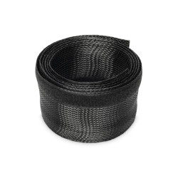 rete avvolggicavi digitus nero con chiussura in velcro 2m [da-90507]