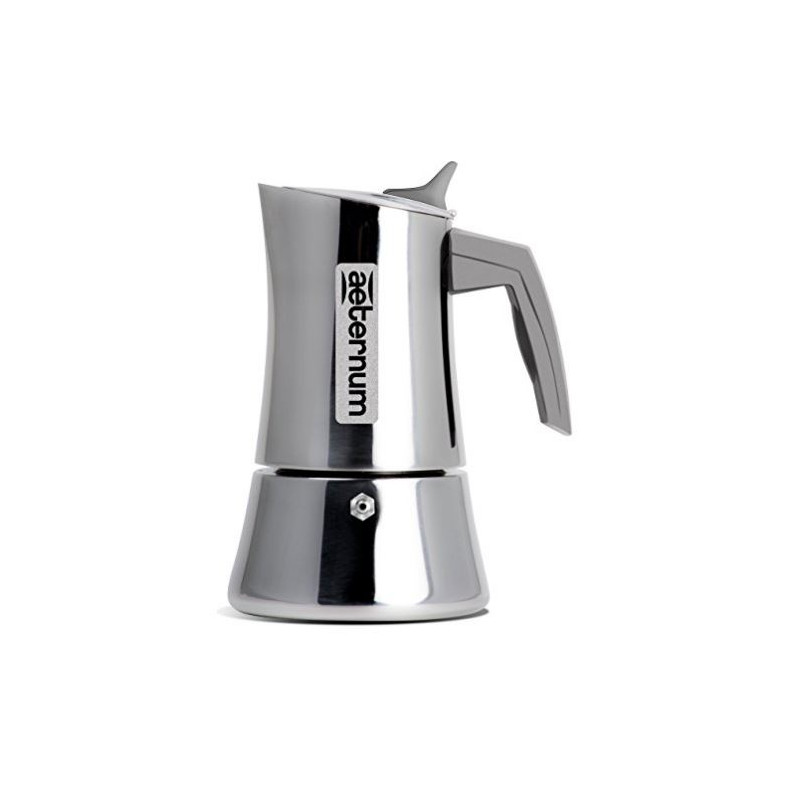 caffettiera bialetti aeternum divina 3 tazze acciaio inossidabile/grigio