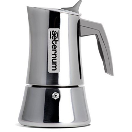 caffettiera bialetti aeternum divina 3 tazze acciaio inossidabile/grigio