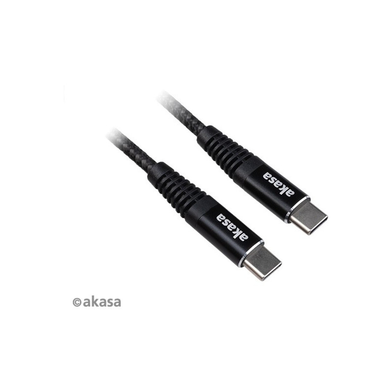 cavo usb akasa tipo c maschio/maschio 1m nero