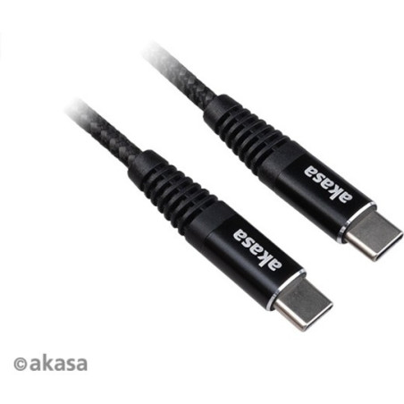 cavo usb akasa tipo c maschio/maschio 1m nero